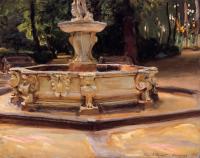 Sargent, John Singer - A Marble fountain at Aranjuez, Spain